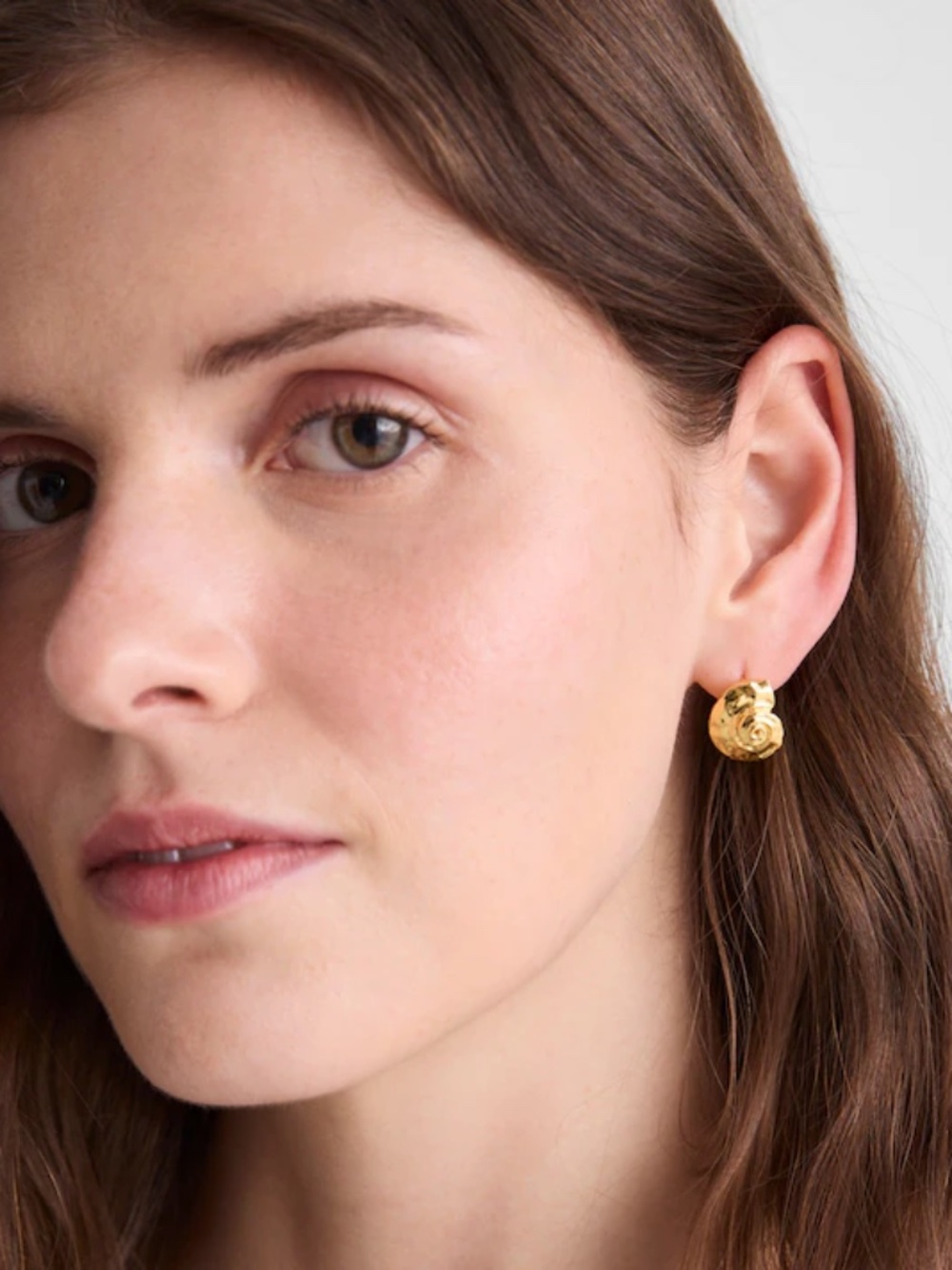 Madewell Shell Hoop Earrings